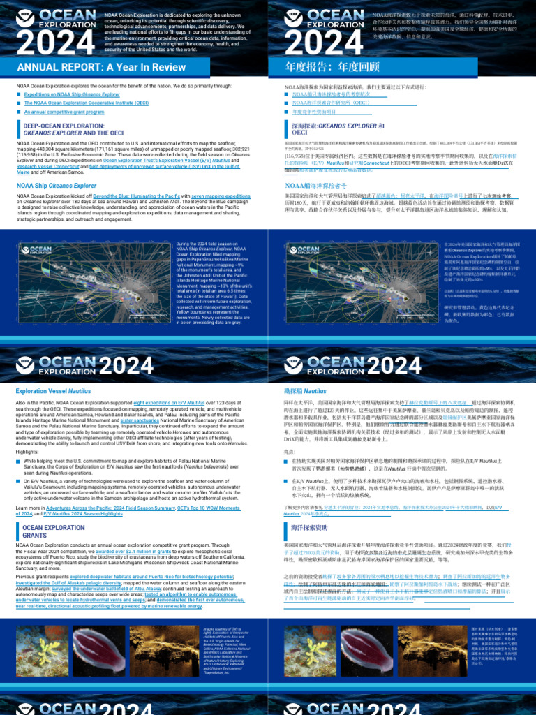 NOAA Ocean Exploration 2024 Highlights | PDF | Oceanography | Earth ...