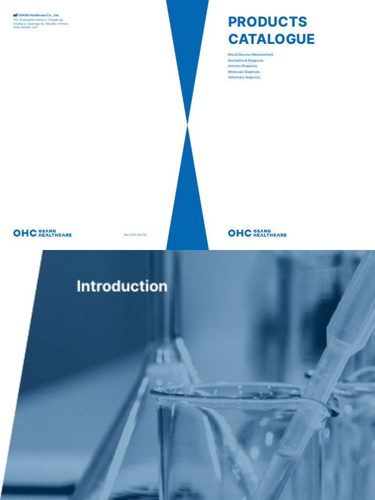 OSANG Healthcare Blood Diagnostics Catalog | PDF | Glycated Hemoglobin ...