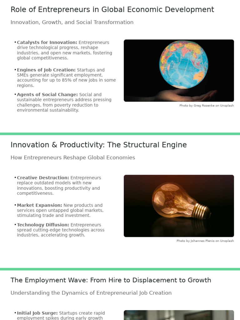 Entrepreneurs: Drivers of Global Growth | PDF | Entrepreneurship ...