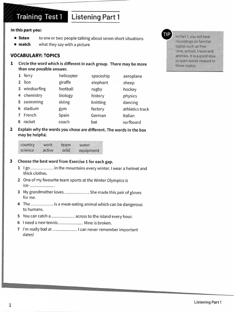 Listening Practice | PDF