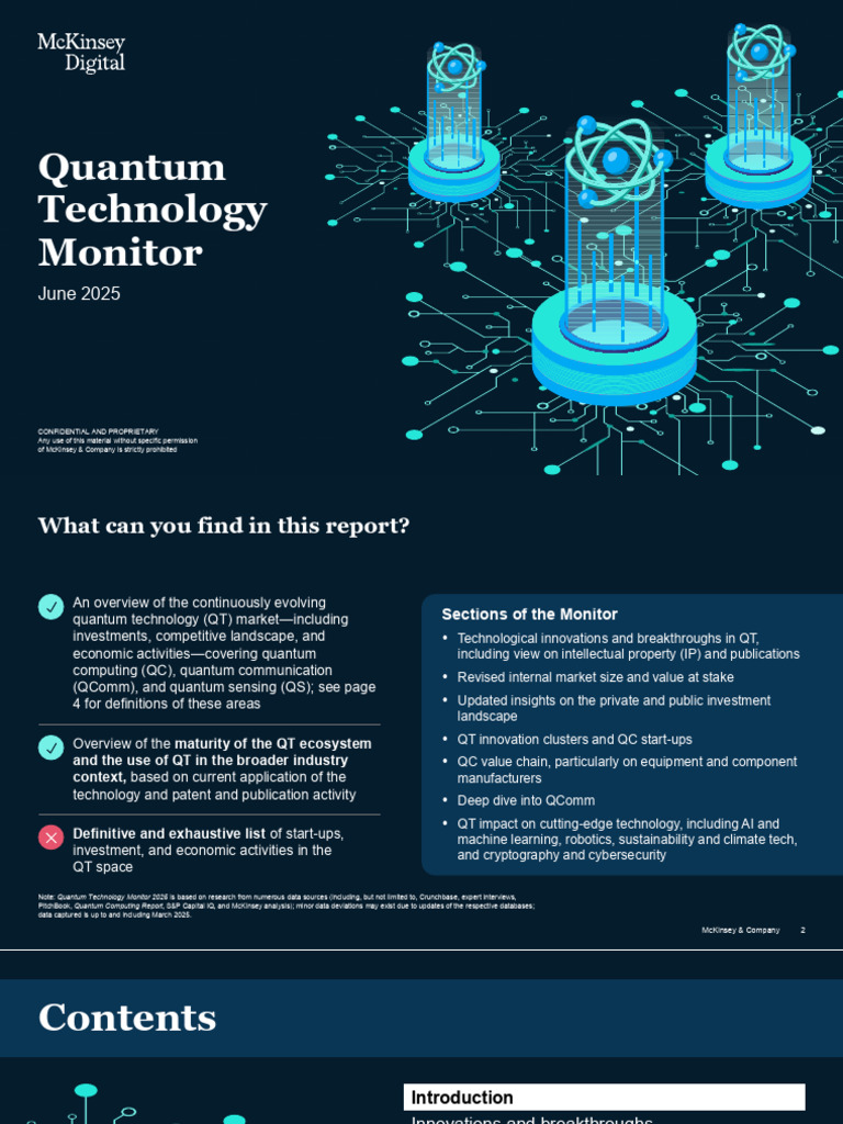 麥肯錫 Quantum Technology Monitor（202506, 82頁） | PDF | Quantum Computing ...