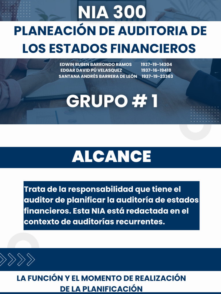 NIA 300: Planificación de Auditoría | PDF | Auditoría | Planificación