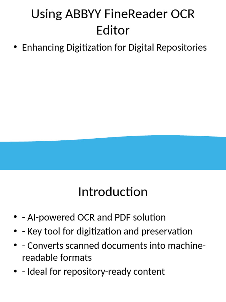 ABBYY FineReader OCR Features Overview | PDF | Optical Character ...