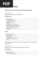 UPF Commands Cheat Sheet | PDF | Electricity | Computer Science