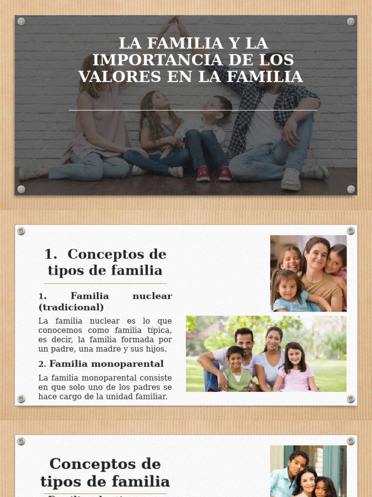 Tipos y Valores en la Familia | PDF | Familia | Toma de decisiones
