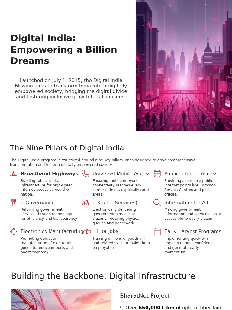 Digital India Mission: Empowering Growth | PDF | Economies ...