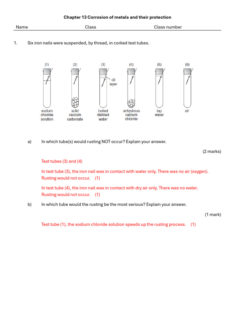 Corrosion of Metals: Rusting & Prevention | PDF | Corrosion | Rust