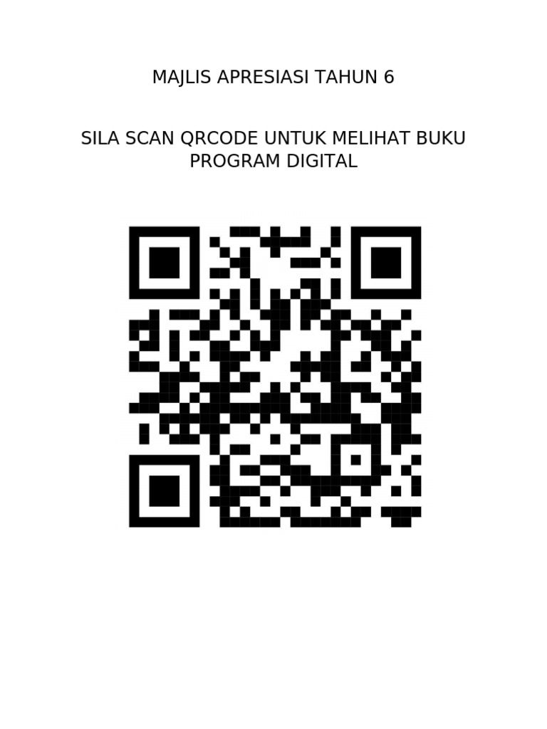 Majlis Apresiasi Tahun 6 Buku Program | PDF