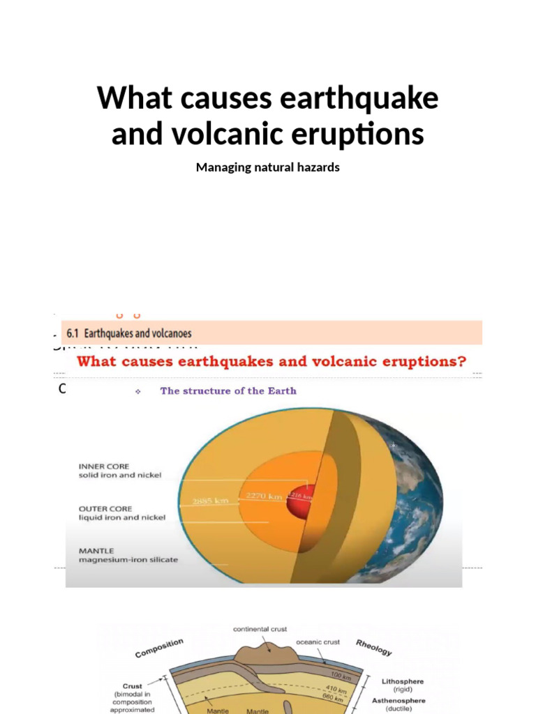 6.2 What Causes Earthquake and Volcanic Eruptions | PDF | Plate ...