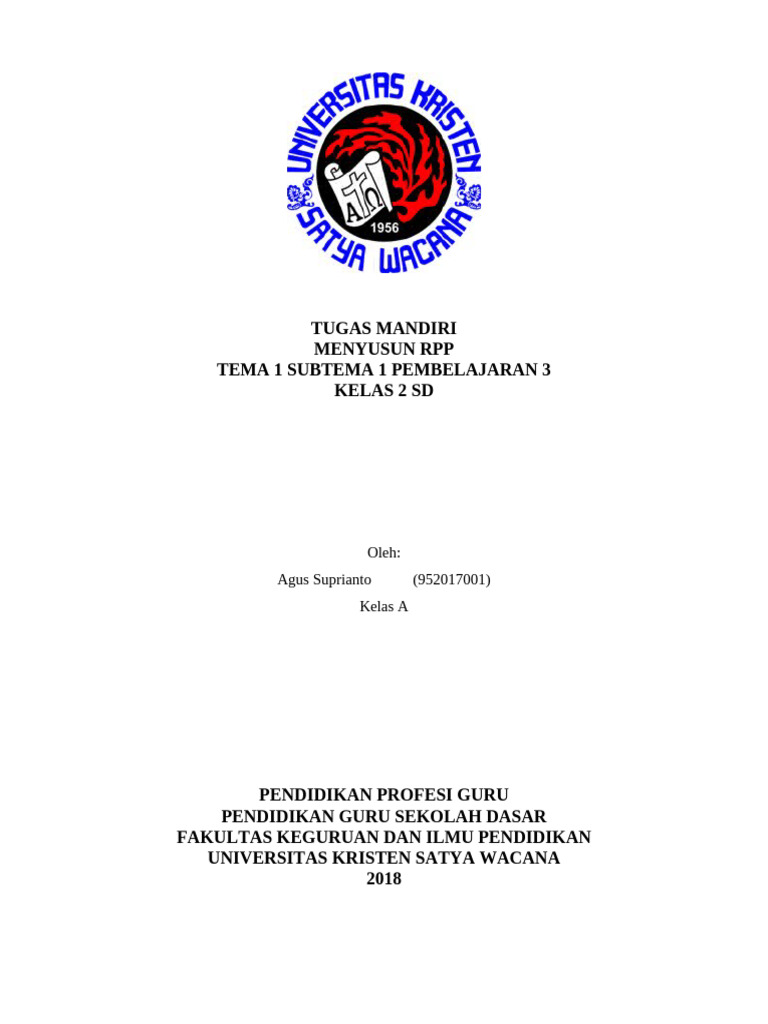 Kelas 2 Tema 1 Subtema 1 Pembelajaran 3 | PDF