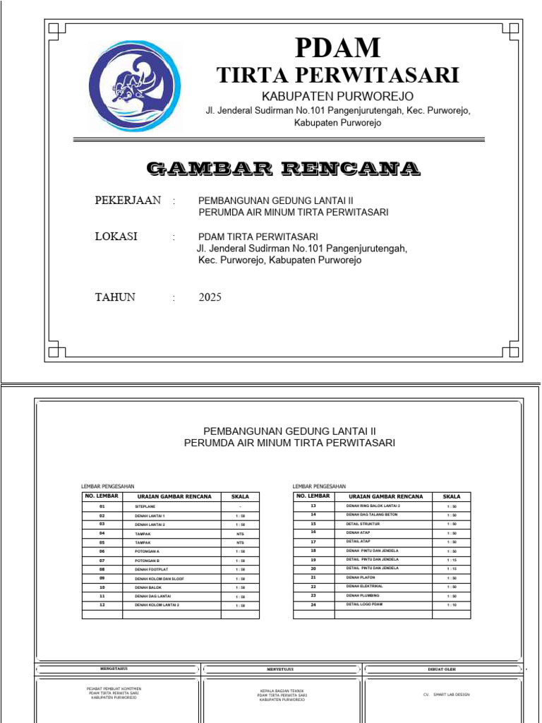 Rencana Pembangunan Gedung PDAM 2025 | PDF
