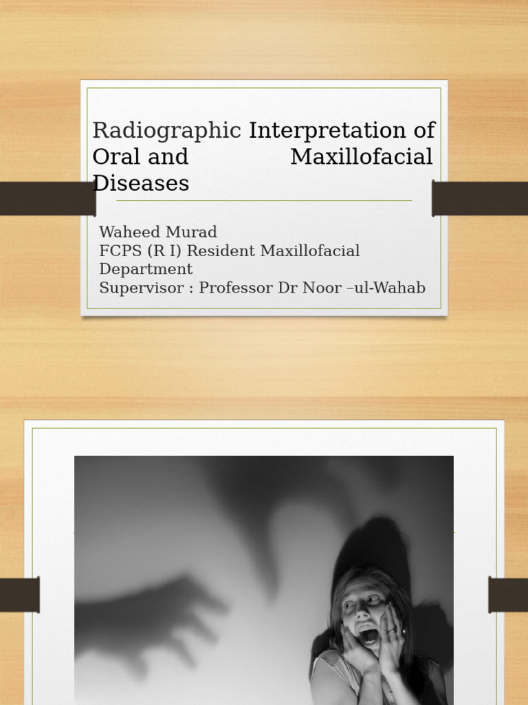 Radiographic Interpretation of Oral Diseases | PDF | Dental Anatomy ...