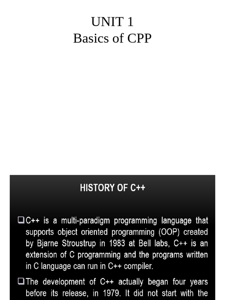 C++ Basics: Variables, Constants, and I/O | PDF | Pointer (Computer ...