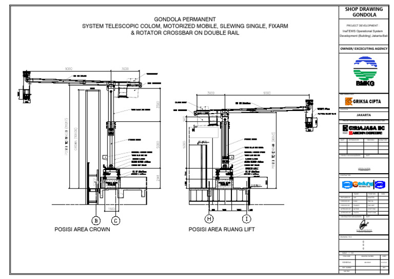 r.1 Shop Drawing Gondola Idrib Jakarta Telescopic Colom | PDF ...