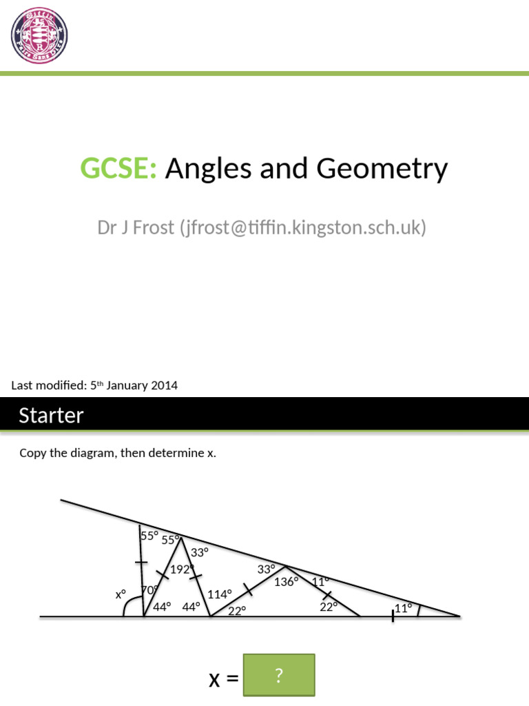 GCSE Angles and Geometry Guide | PDF | Polygon | Shape