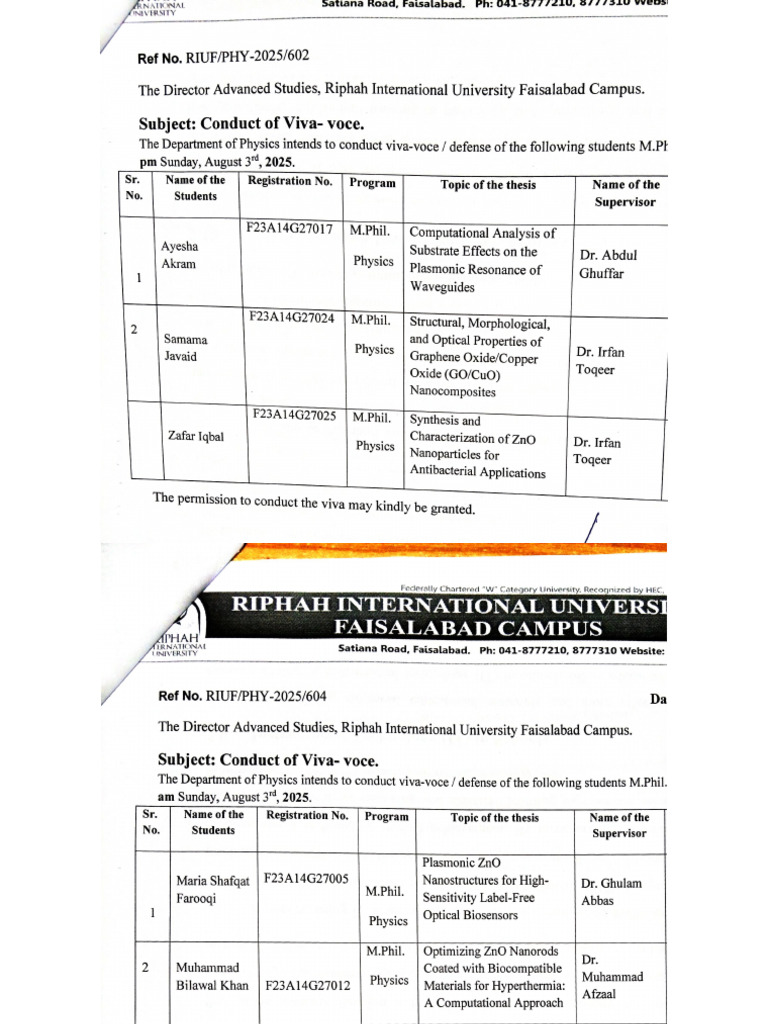 Viva Mphil | PDF