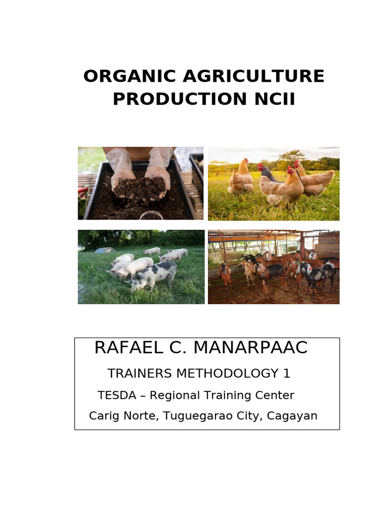 Organic Agriculture Production Ncii | PDF