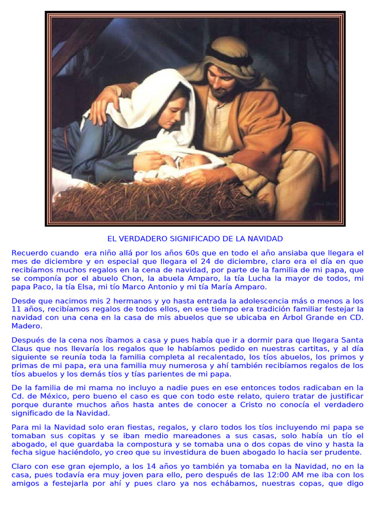 Significado profundo de la Navidad | PDF | Navidad | María, madre de Jesús