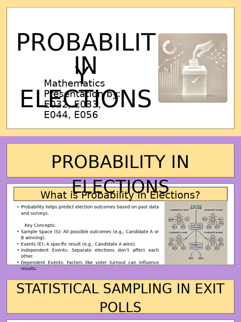 Probability Models in Election Forecasting | PDF | Sampling (Statistics ...