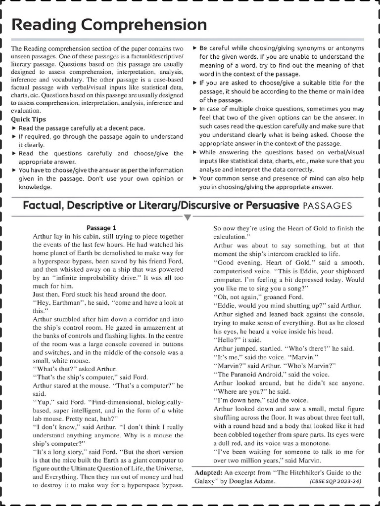 Reading Skills | PDF