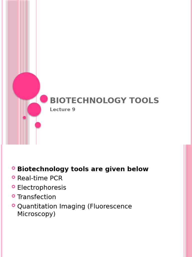 Key Biotechnology Tools Explained | PDF | Polymerase Chain Reaction ...