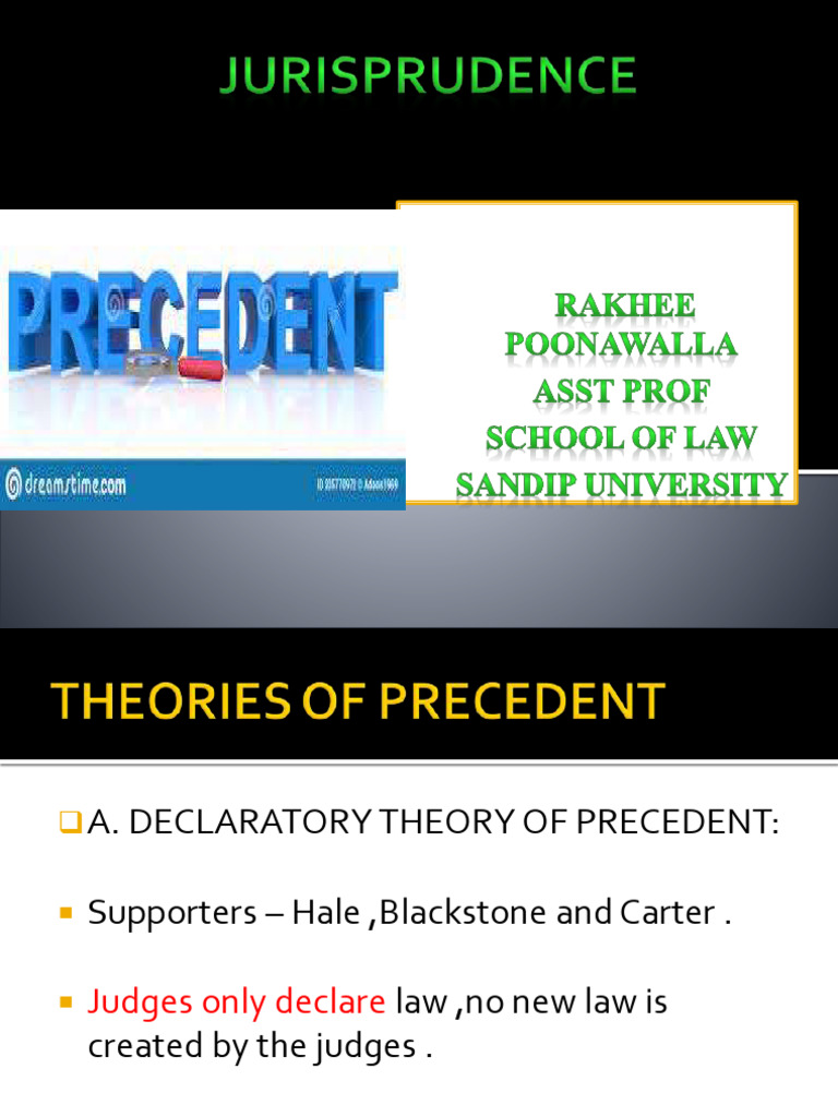 Theories of Precedent in Law | PDF