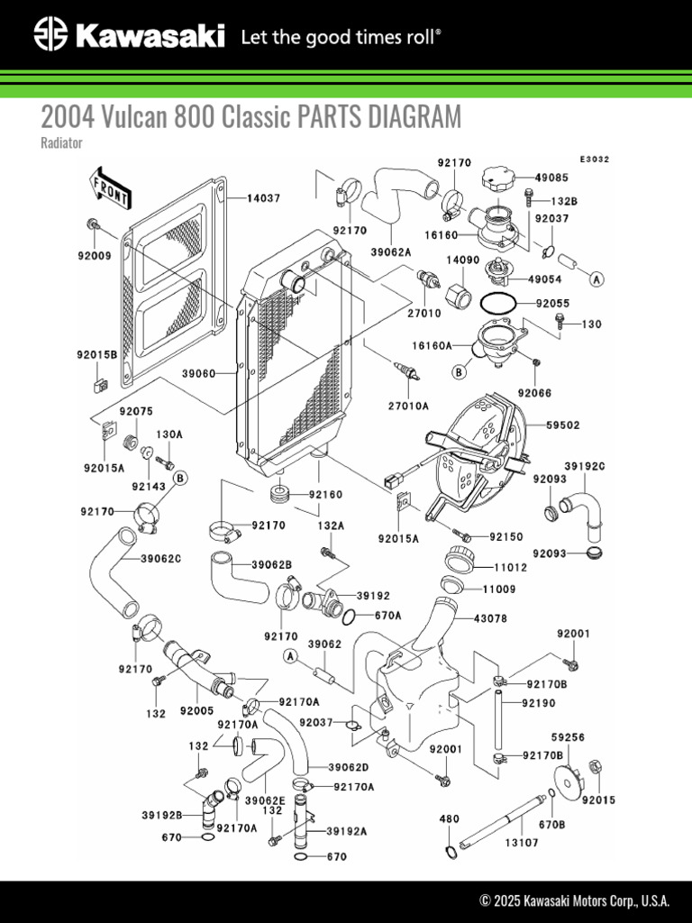 2004 Vulcan 800 Classic Radiator (1) | PDF | Mechanical Engineering
