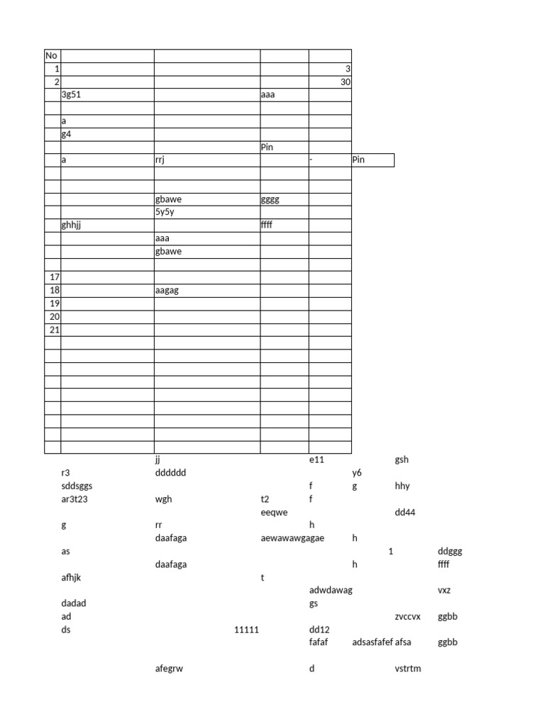 Random Character Sequence Analysis | PDF