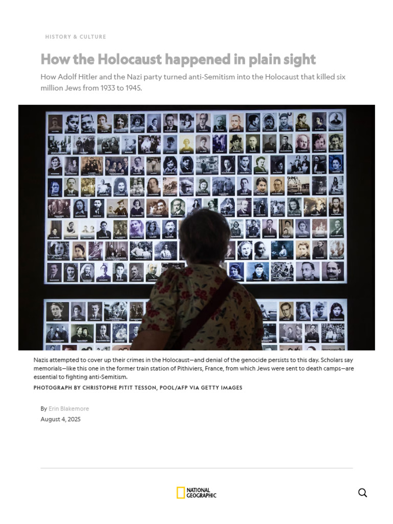 History of The Holocaust - National Geographic | PDF | The Holocaust ...