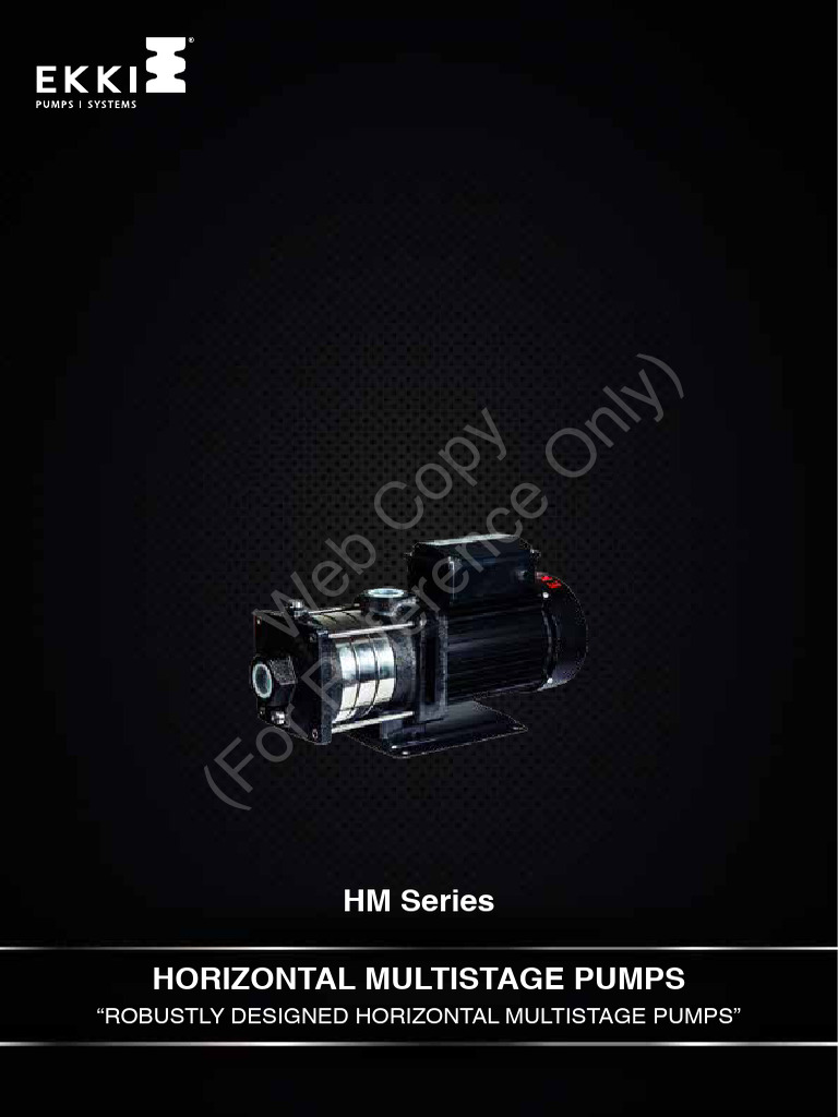Horizontal Multistage Pumps Overview | PDF