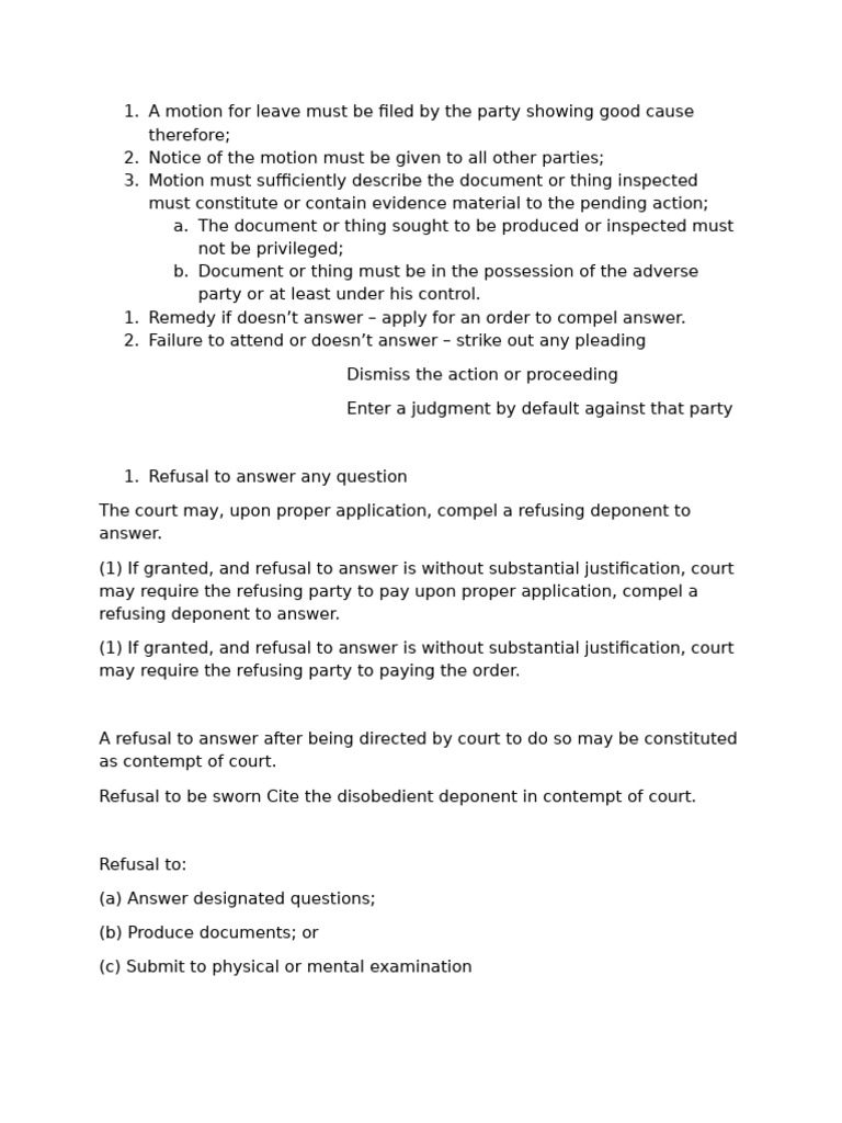 A Motion For Leave Must Be Filed by The Party Showing Good Cause ...