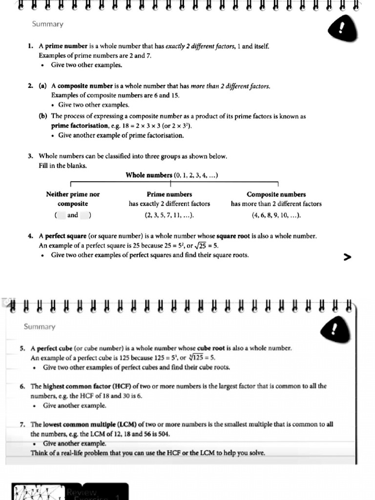 Think Math Summary Ch1-2 | PDF