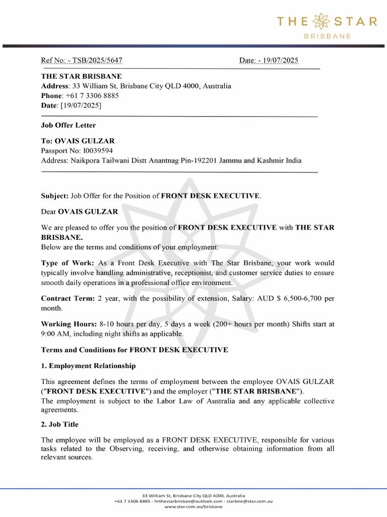 Offer Signed | PDF