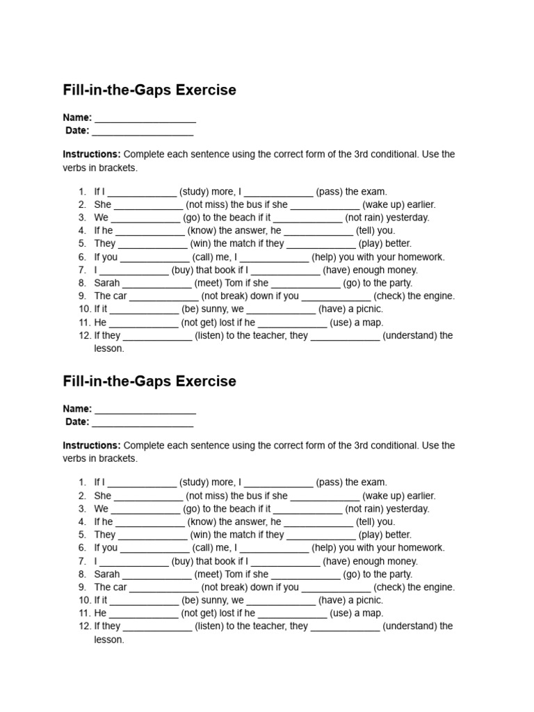 3rd Conditional | PDF
