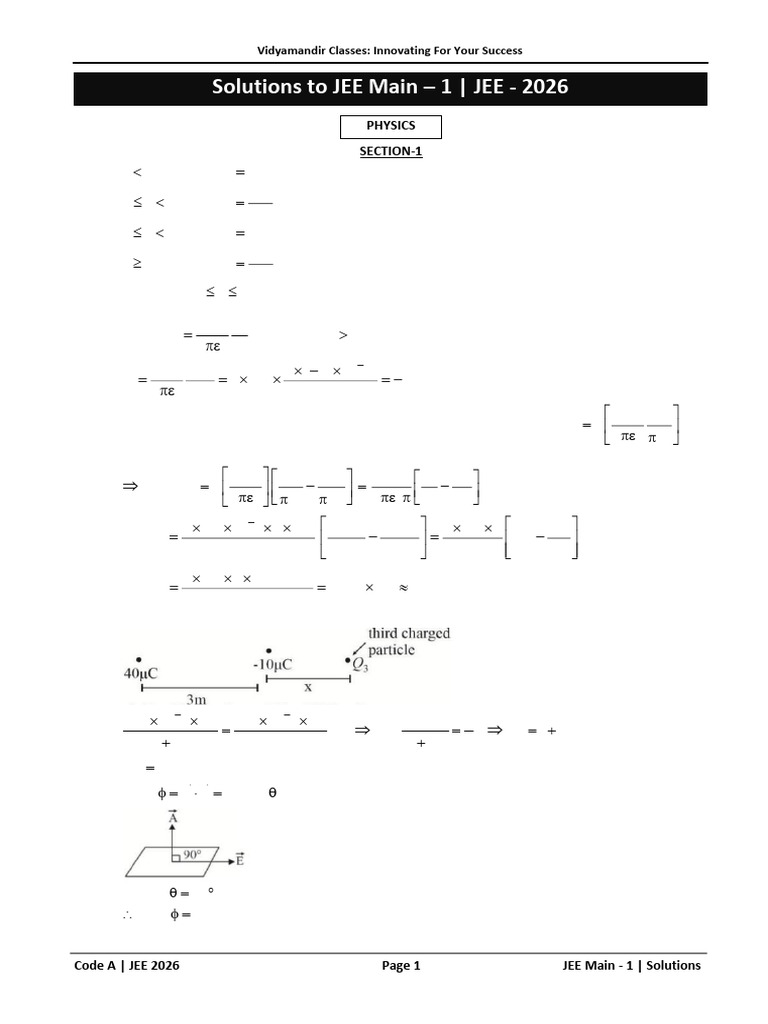 2026-JEE Main - 1 - Solutions - 15 May 2025 | PDF | Physical Chemistry ...