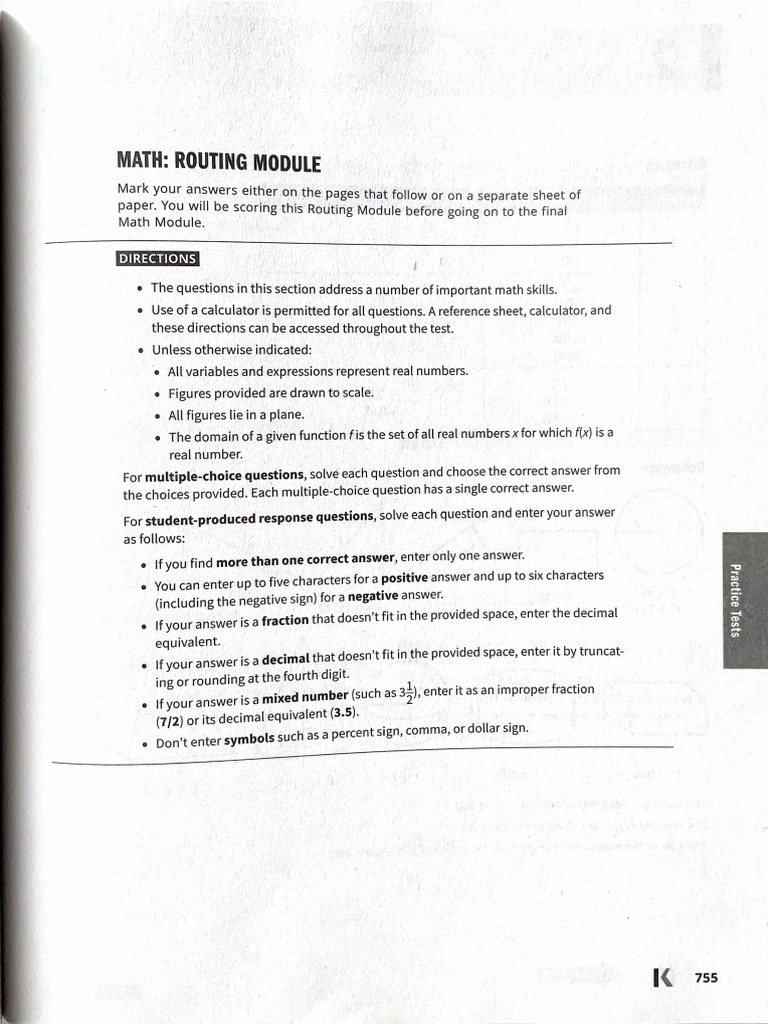 SAT Part 4 - Test 1 | PDF