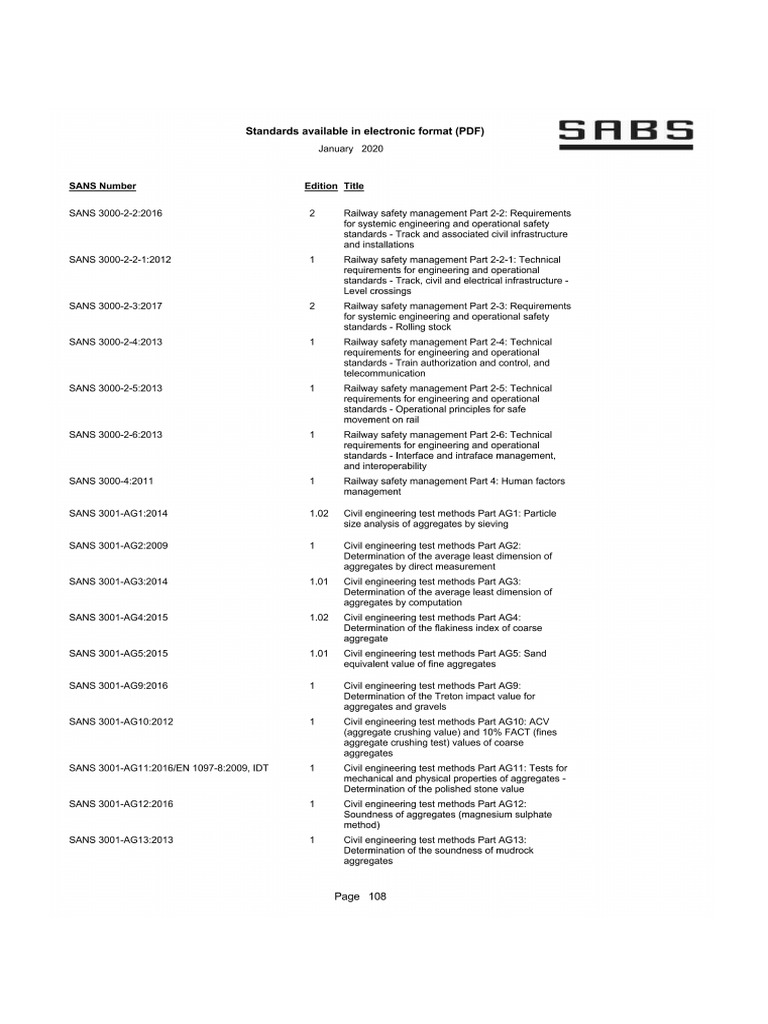 Sans 3001目录 (Ocr) | PDF