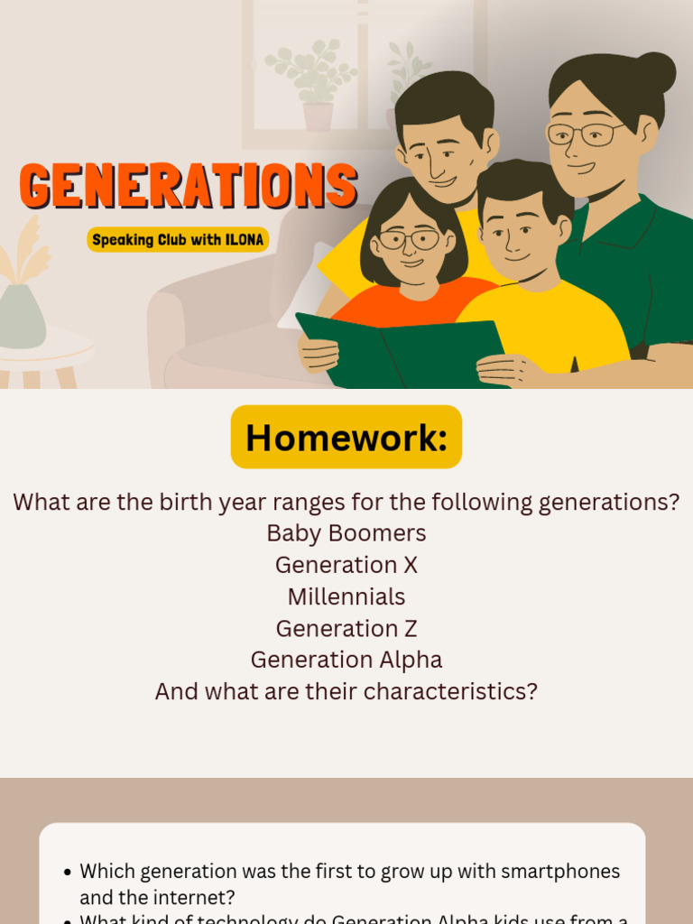 Understanding Generations: Characteristics & Tech | PDF | Millennials ...