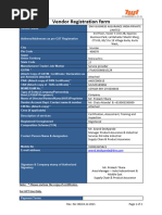 Vendor Creation Form | PDF