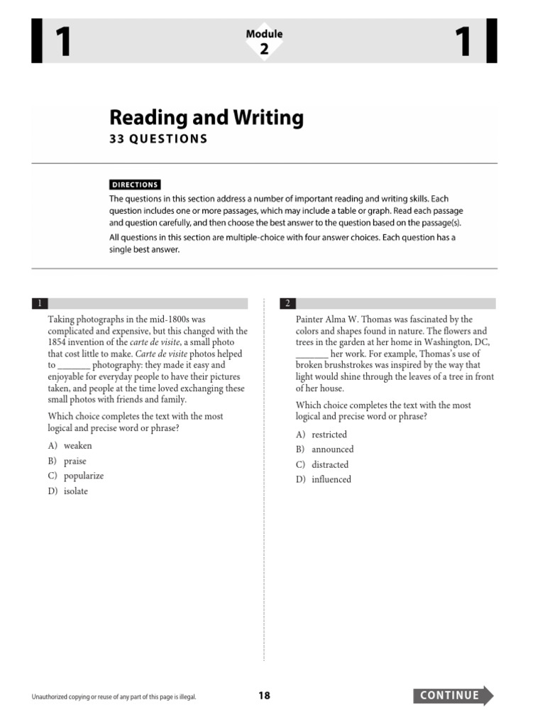 Sat Practice Test 4 Digital (Dragged) | PDF