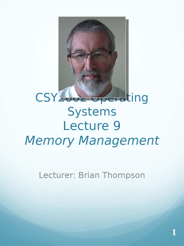 Memory Management in Operating Systems | PDF | Process (Computing ...