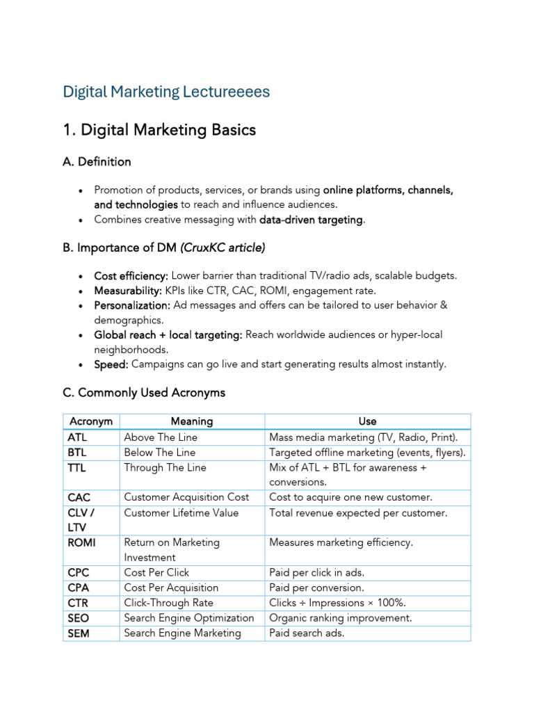 Digital Marketing Essentials Guide | PDF | Search Engine Optimization ...
