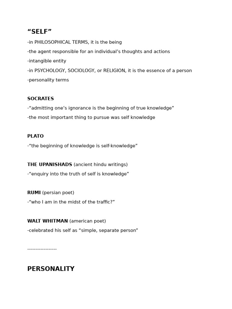 Personal Development | PDF