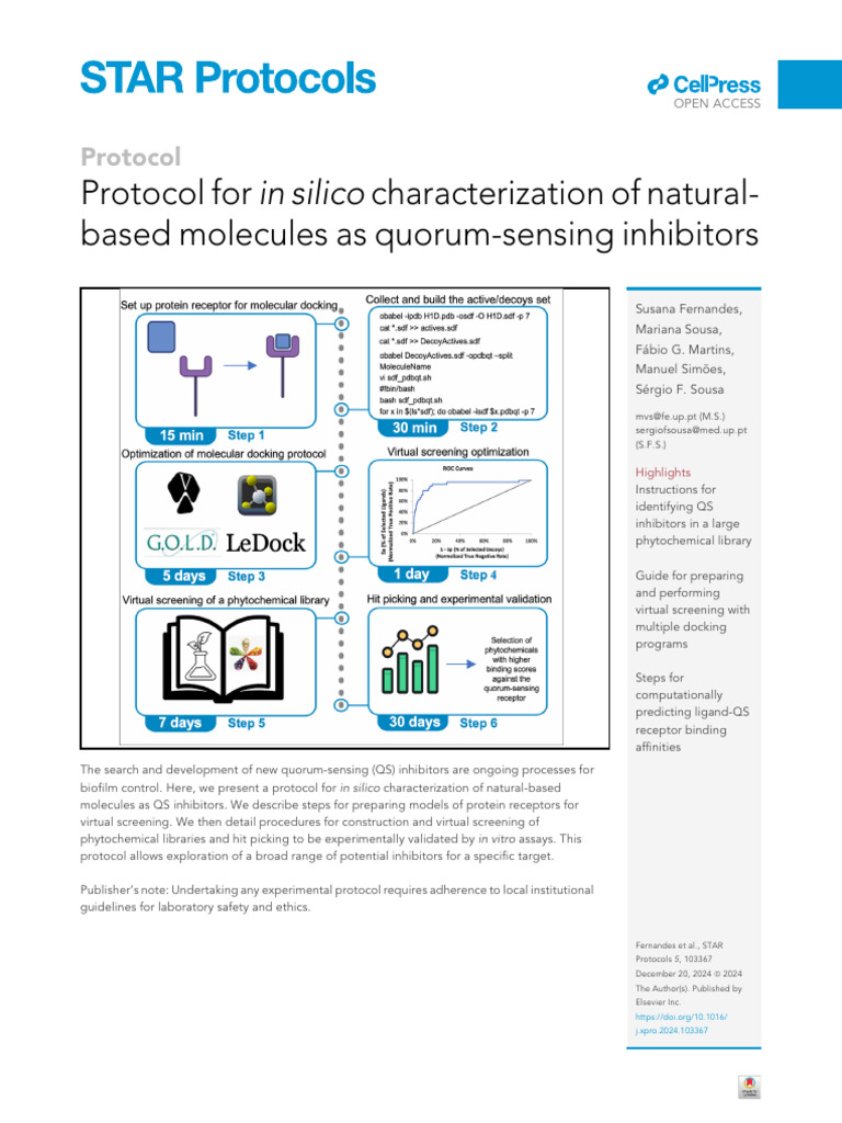 1 s2.0 S266616672400532X Main | PDF | Docking (Molecular) | Receiver ...