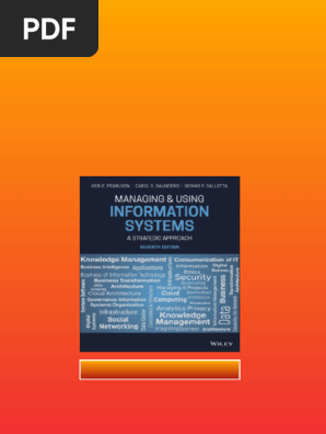 Managing & Using Information Systems 第7版 PDF] Managing and Using Information Systems by Keri E