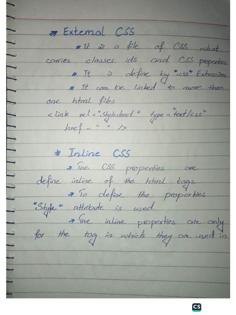 External CSS | PDF