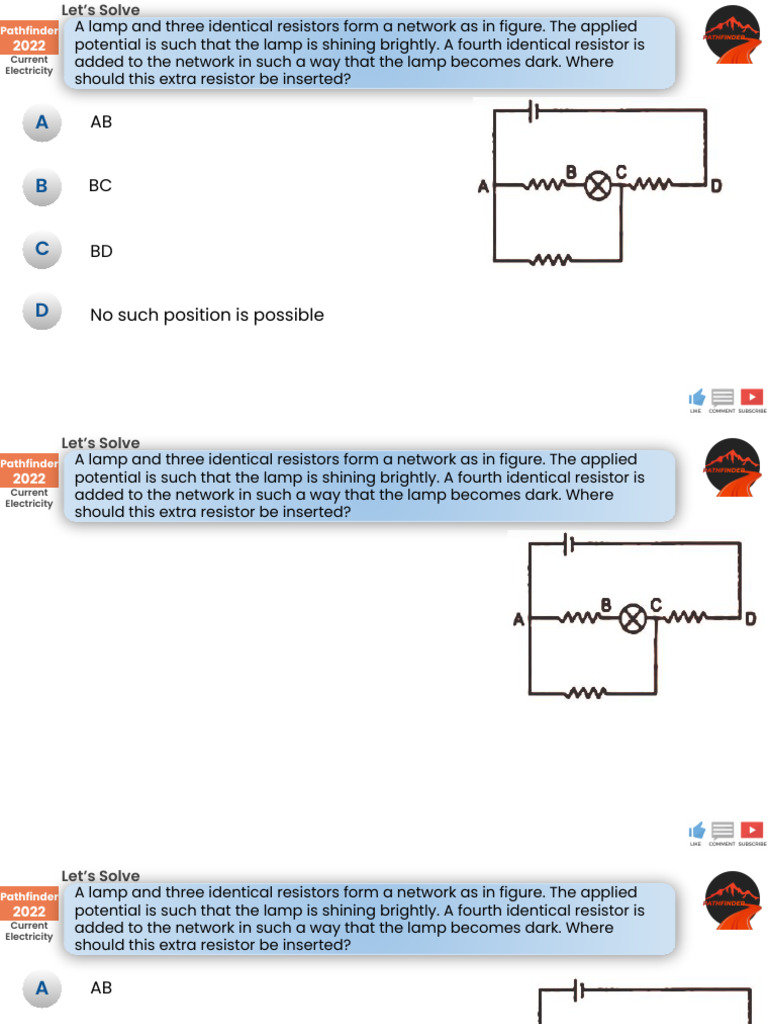 07 Advanced Questions On Current Electricity | PDF | Electric Current ...