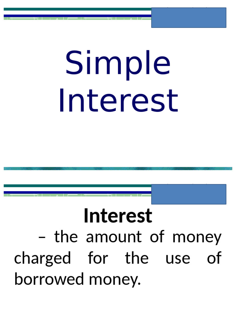 1 Simple and Compound Interest | PDF | Interest | Compound Interest
