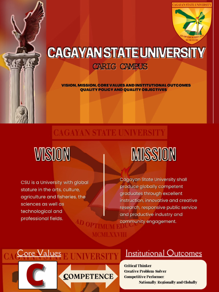 Csu Vision Mission 1 | PDF