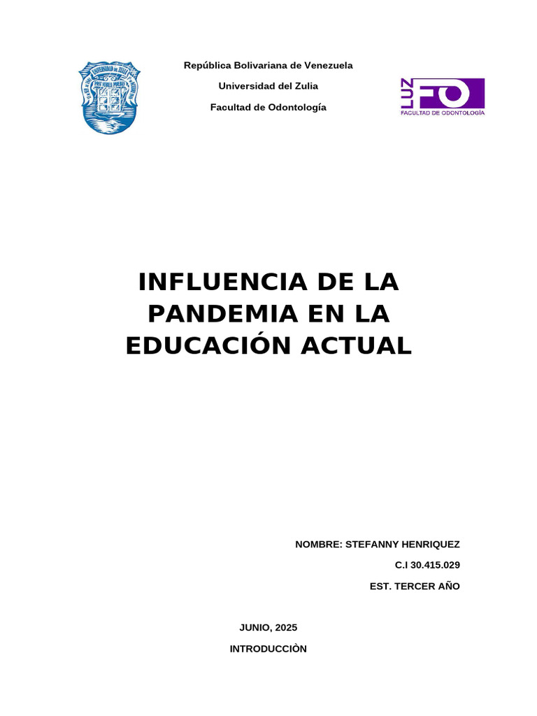 Impacto de la Pandemia en la Educación | PDF | Aprendizaje | Enseñando